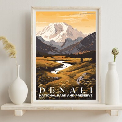 Denali National Park and Preserve Poster, Travel Art, Office Poster, Home Decor | S3 - image6